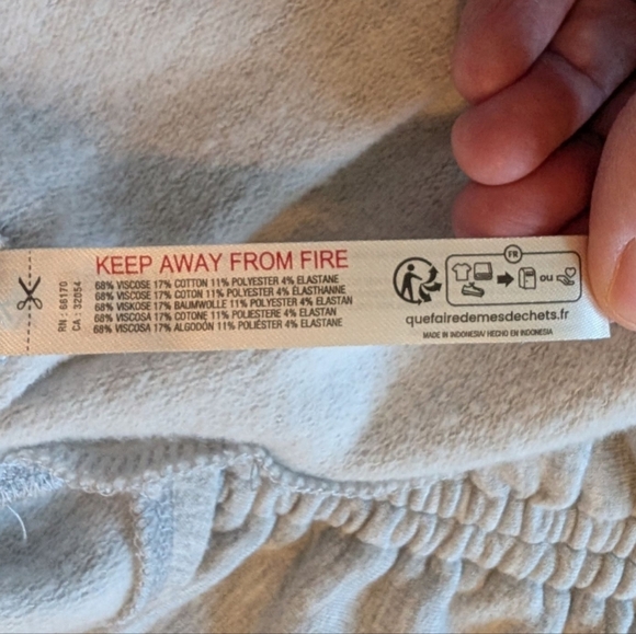 Daily Practice by Anthropologie V-Neck Midi Dress Light Grey Ruched Women's LG - Picture 6 of 16